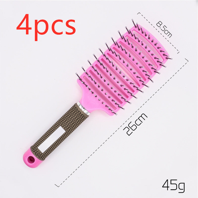 Hairbrush Anti Kit Brushy Women Detangler Hair Brush Bristle Nylon Scalp Massage Teaser Hair Brush Comb Hairbrush Anti Kit Brushy Women Detangler Hair Brush Bristle Nylon Scalp Massage Teaser Hair Brush Comb